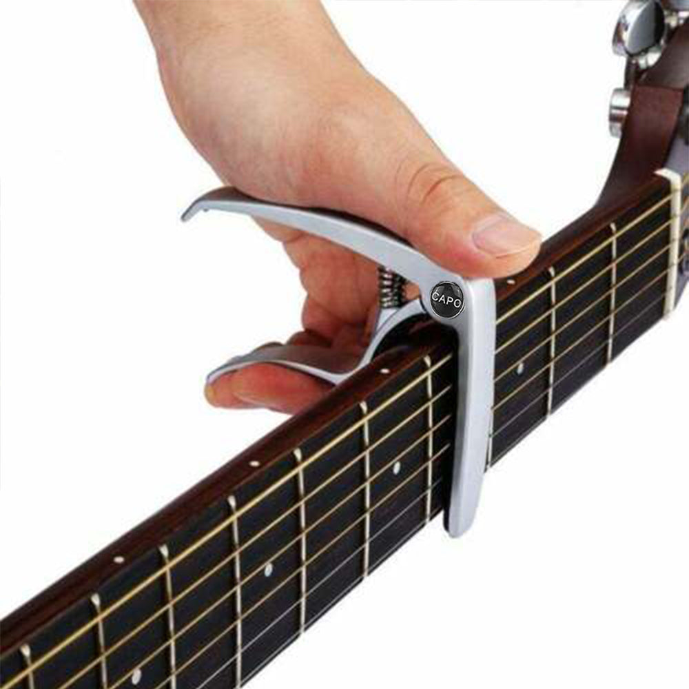 2Pcs Zinc Alloy Electric Guitar Tuner Folk Dual-use Guitar Clip Accessories