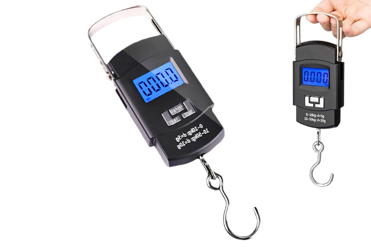 Portable LCD Digital Fishing Scale With Handle Hanging Weighing Scale Fishing Gear