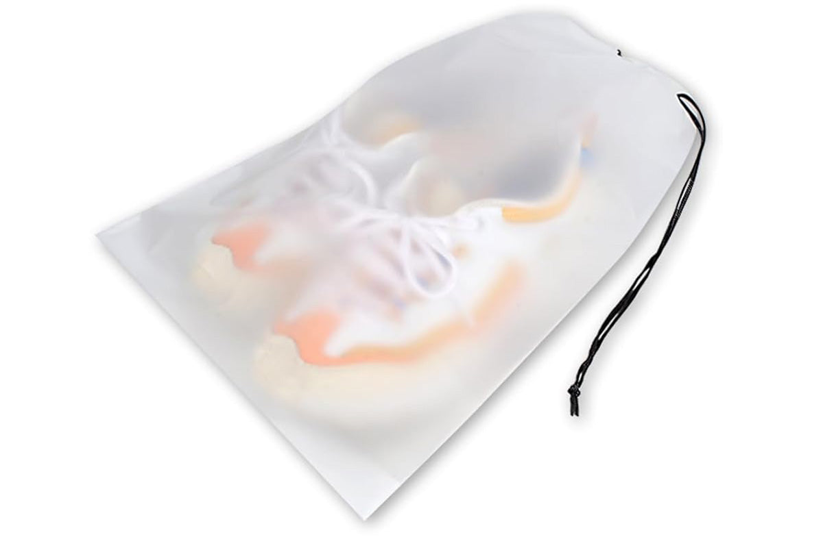 Clear Shoe Bags for Travel Waterproof Dustproof Drawstring Shoe Bags for Packing