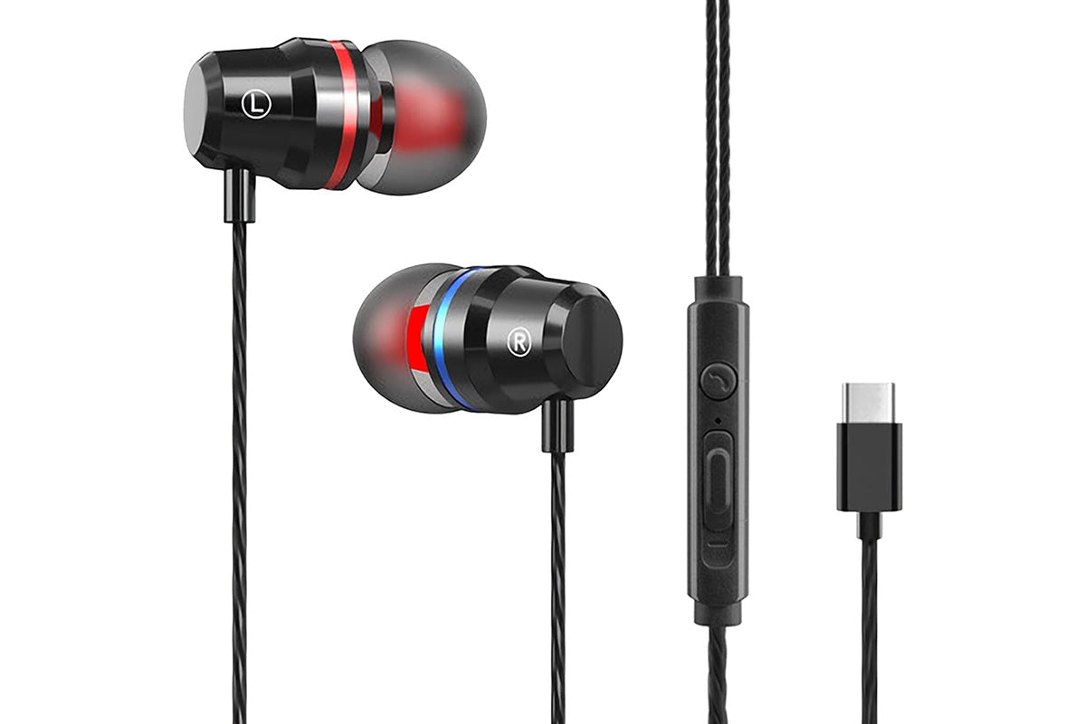 USB C Headphones Over Ear Hooks for iPhone 16 15 Pro Max Plus Samsung Galaxy S25