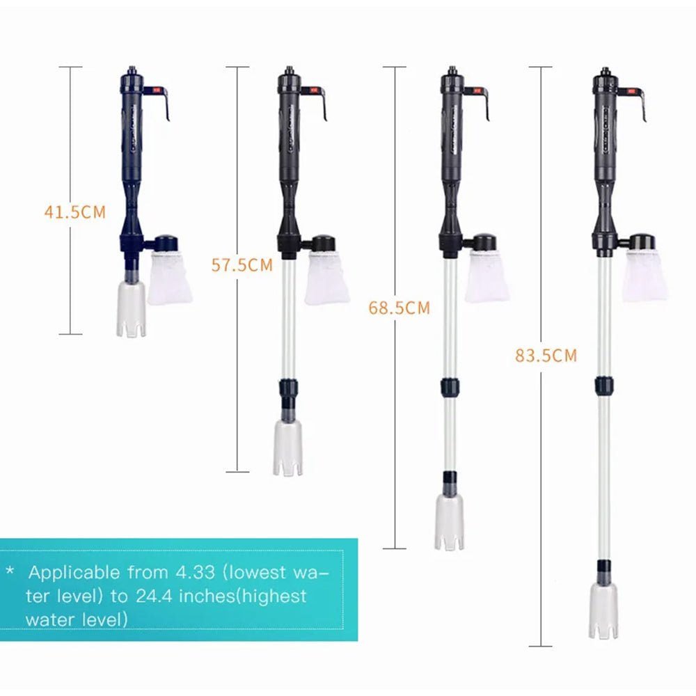 Aquarium Fish Tank Electric Siphon Vacuum Cleaner for Water Change