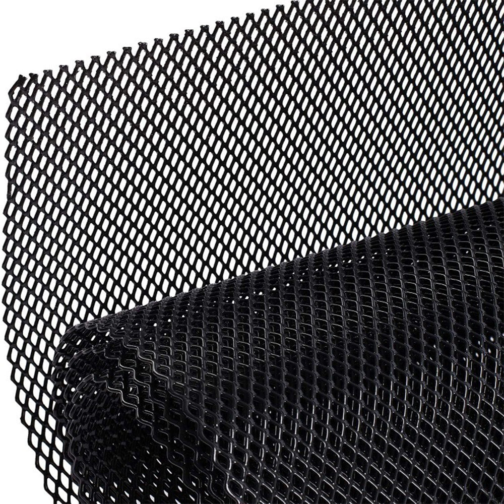 100 x 33cm Grille Mesh Aluminium Alloy Car Bumper Vent Metal Grille Net 3x6mm