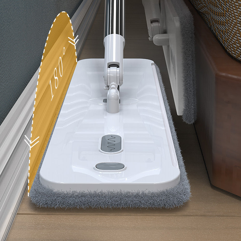 Microfiber Flat Mop Hand Free Squeeze Cleaning Floor Mop