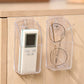 3 Pack Clear Remote Control Holder Wall Mount Organizer for TV AC Phone Glasses