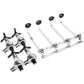 4-Bottle Wall-Mounted Wine Rack and Dispenser for Kitchen or Bar