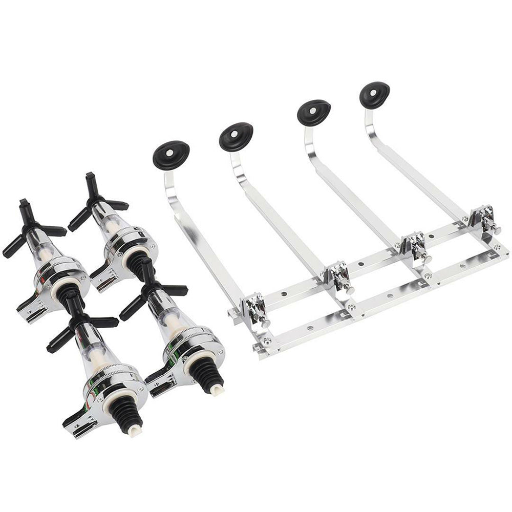 4-Bottle Wall-Mounted Wine Rack and Dispenser for Kitchen or Bar