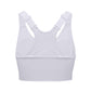 Women Adjustable Sports Bra Wide Strap Design for Running and Gym Fitness-White
