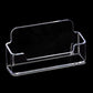 4Pcs Business Card Holder for Desk Clear Plastic Business Card Display Stand