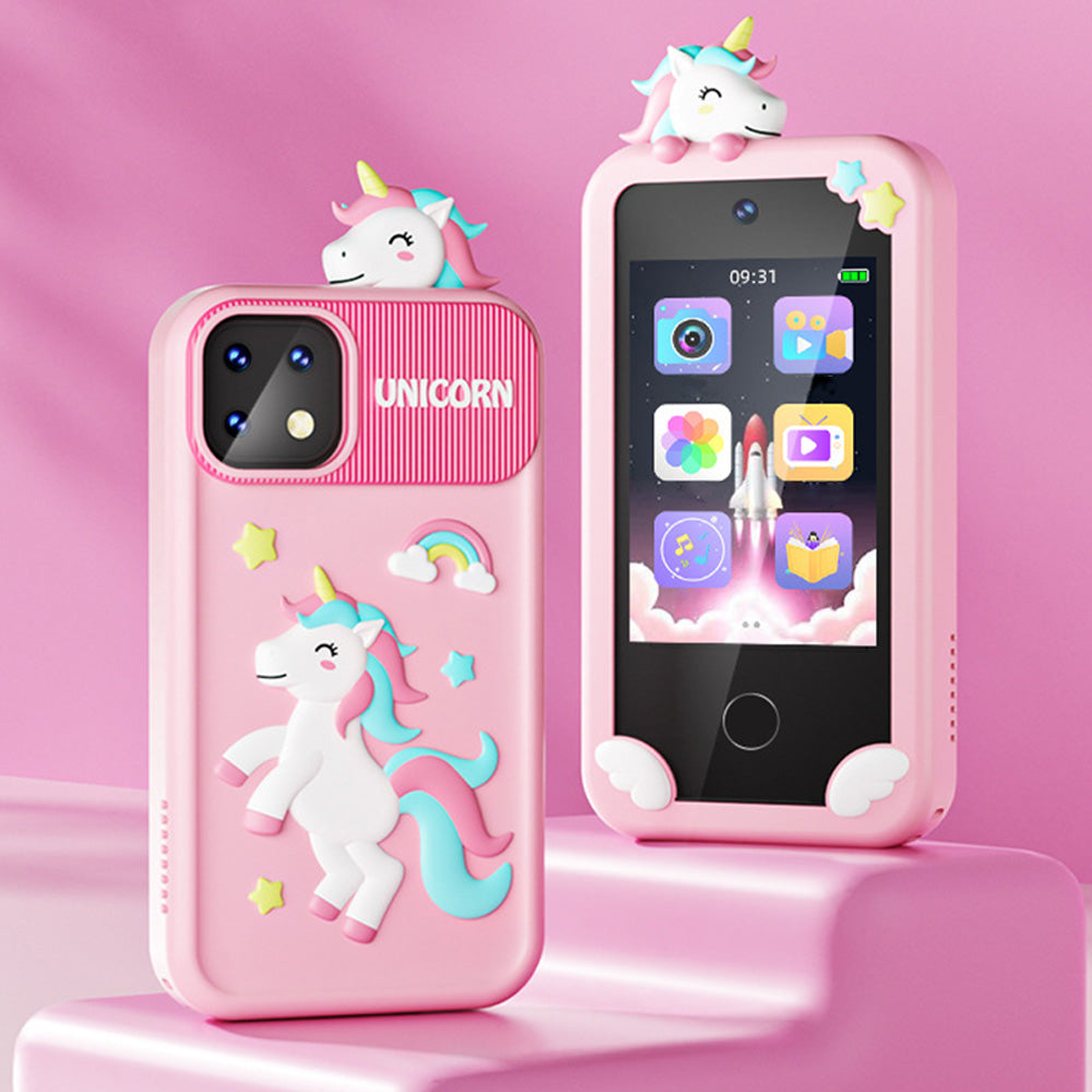 Smart Phone Toy Unicorn Dual Camera Touchscreen Phone with 32G TF Card