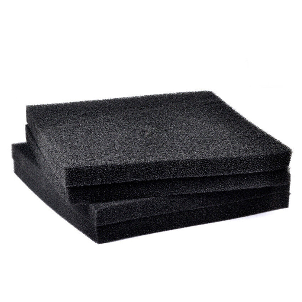 4 Pack 50x50x2cm Extra Large Pores Aquarium Filter Sponge Pads for Fish Tanks
