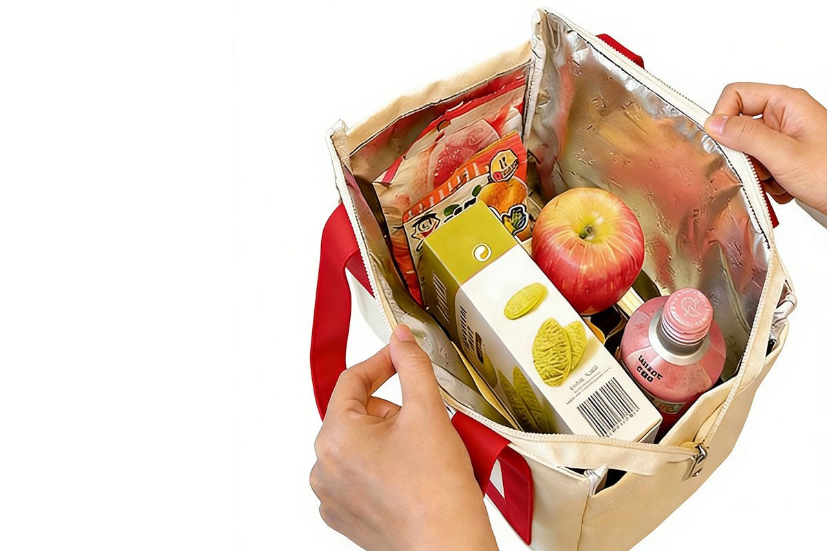 Insulated Lunch Bag with 40x60cm Waterproof Oilproof Desk Mat