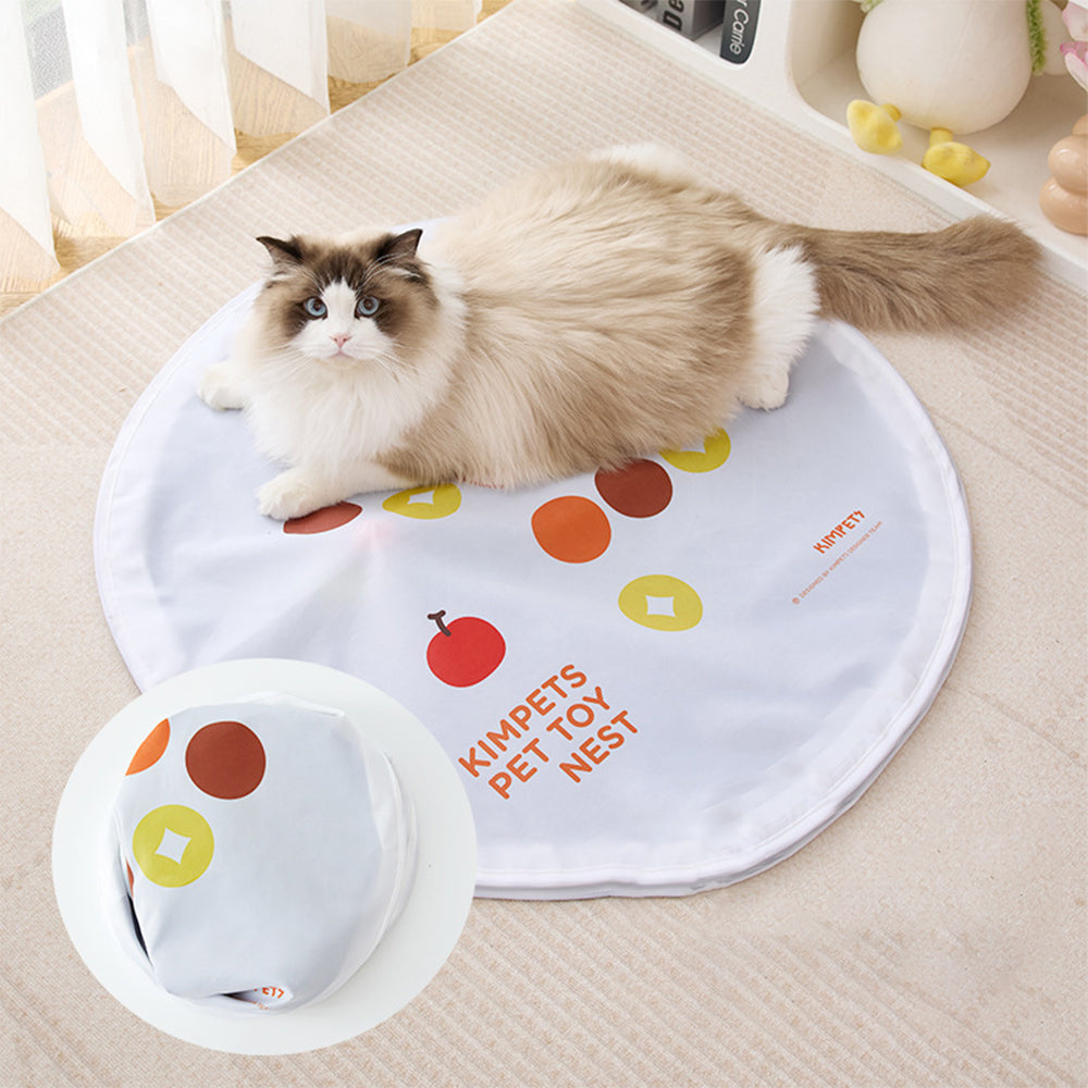 Interactive Cat Toys Fast Moving Ball in Play Mat Automatic Motion Activated Ball Hide and Seek