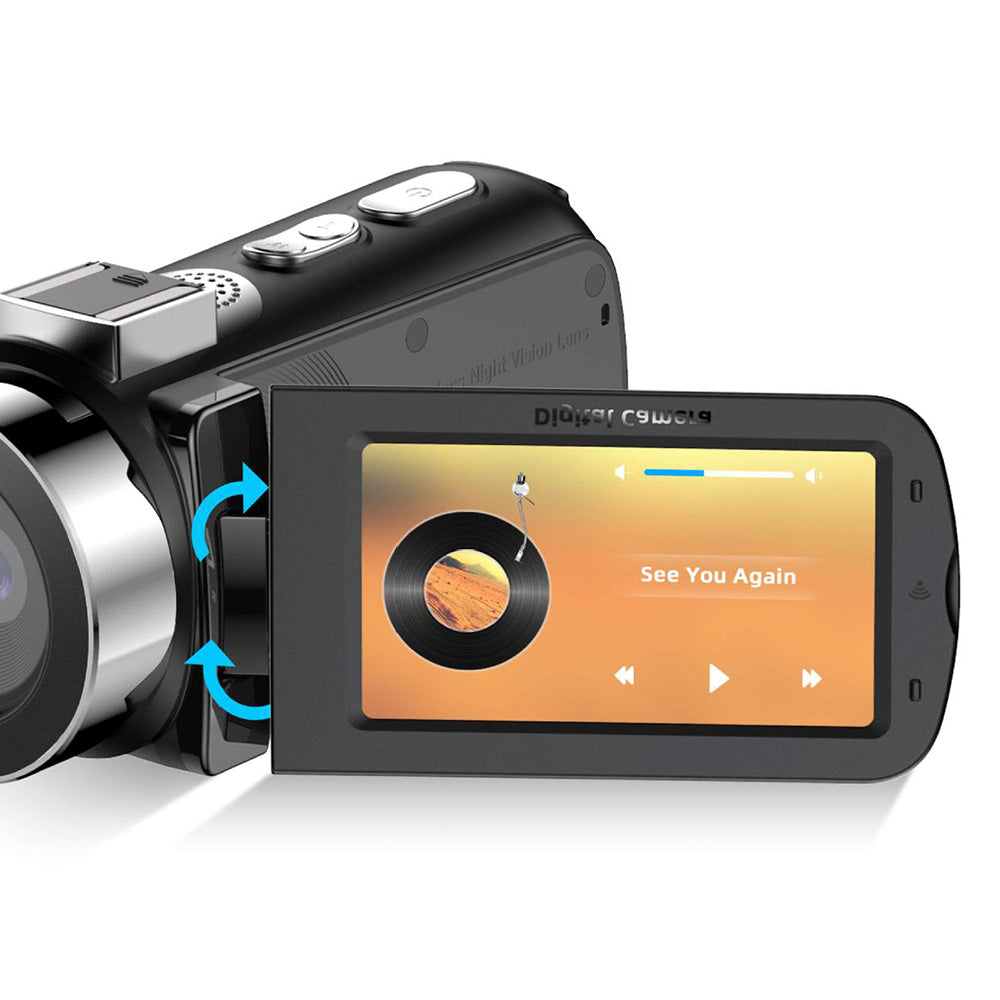 4K Video Camera Camcorder 64MP Vlogging Camera for YouTube