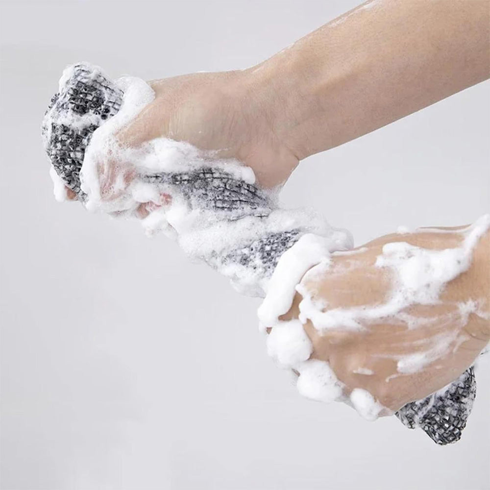 3PCS Exfoliating Shower Towel Premium Body Scrubber for Men and Woman