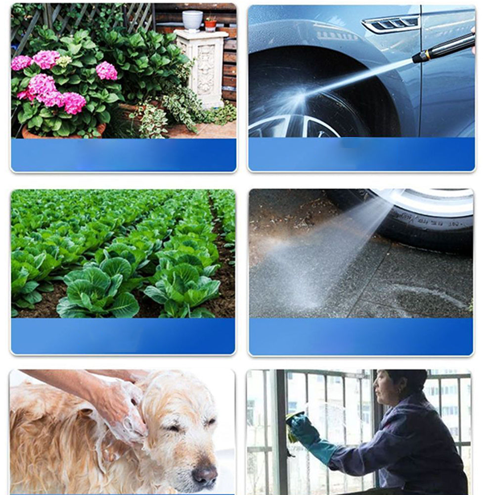 5-15m Expandable Garden Water Hose with Spray Nozzle for Car Wash