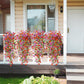 2Pcs Artificial Flowers Outdoor Hanging Faux Floral Decor for Planter Basket Window Box