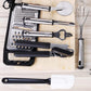 23Pcs Cooking Utensil Set Stainless Steel Heat Resistant Kitchen Gadget Tools