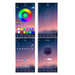 Sunset Lamp Projector with APP and Remote Control for Bedroom-RGB Soft Rod