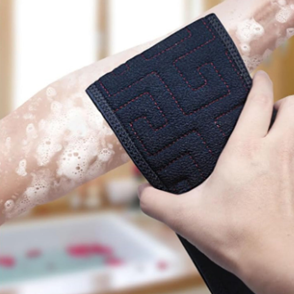 Bath Shower Exfoliating Back Strap Double-Sided Back Scrub Towel