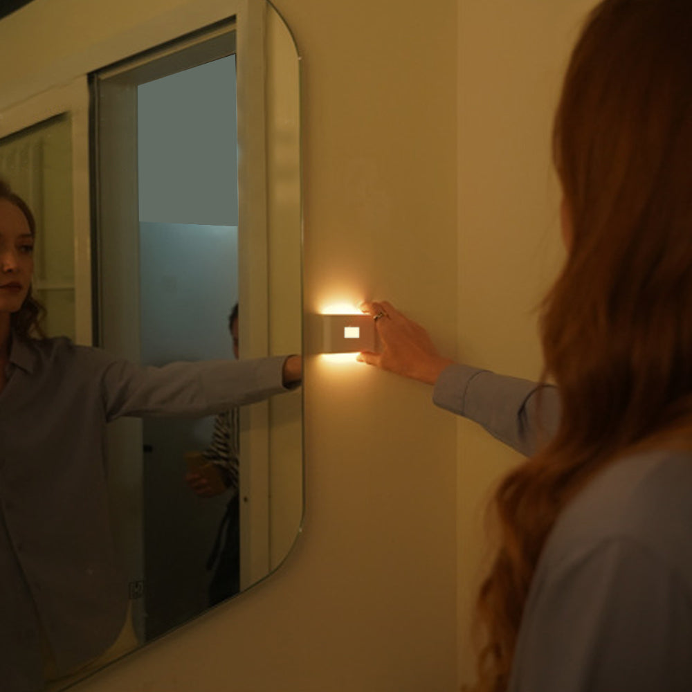 2Pcs Rechargeable LED Smart Sensor Night Light for Wall