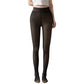 Sheer Tights Plus Size Winter Thermal Pantyhose Bare Legs Illusion Warm-Black
