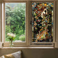 2Pcs Static Cling Window Film Stained Glass Sticker Fairy Decor Glass Privacy Film