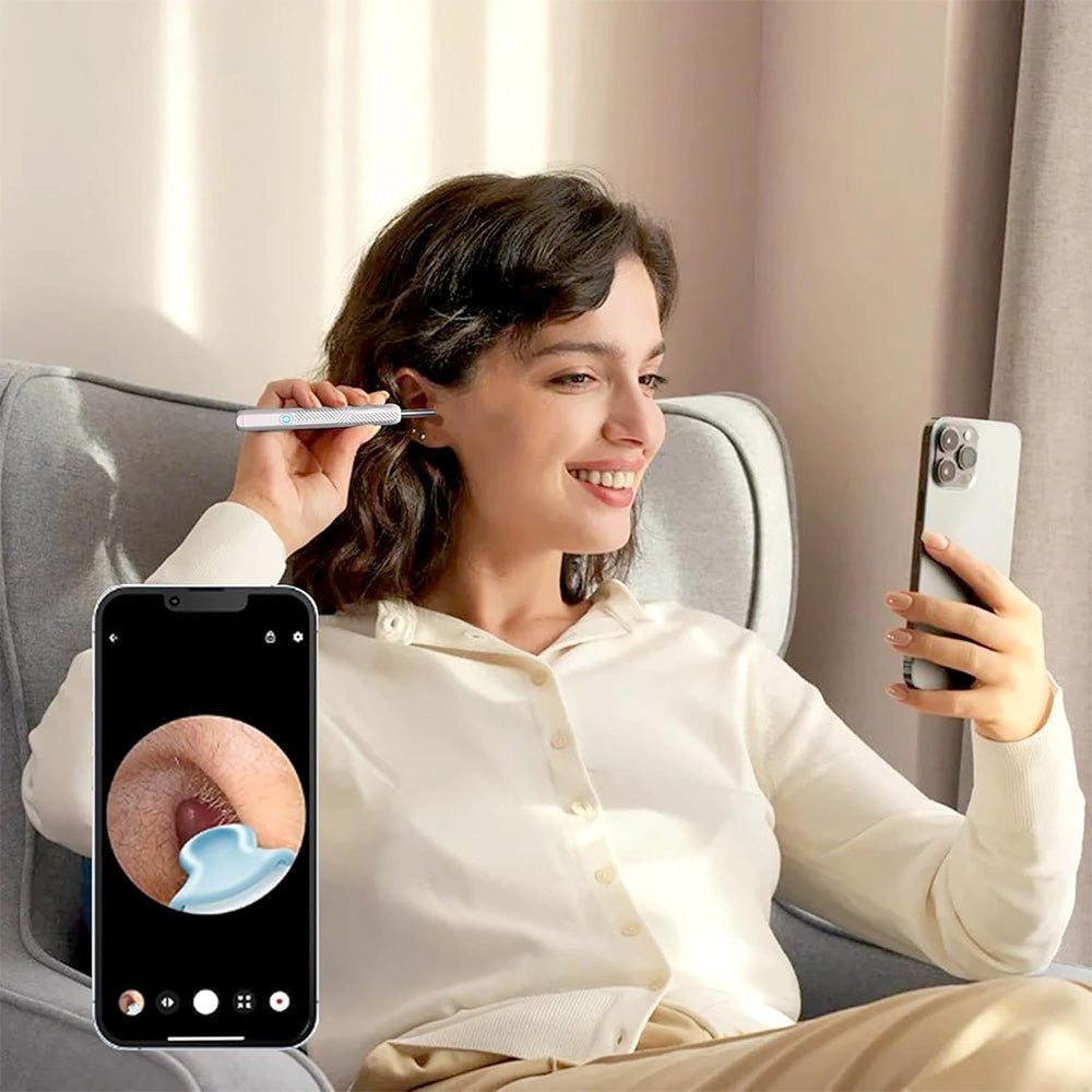 Ear Cleaner Ear Wax Remover Ear Camera Cleaning Removal Pick Tool Visual Scoop with Base