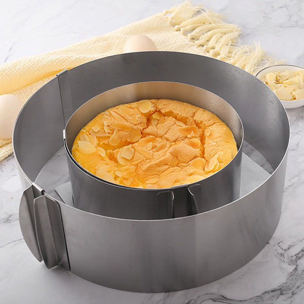 6-12 Inch Cake Mold Round Adjustable Stainless Steel Baking Cake Ring for Mousse