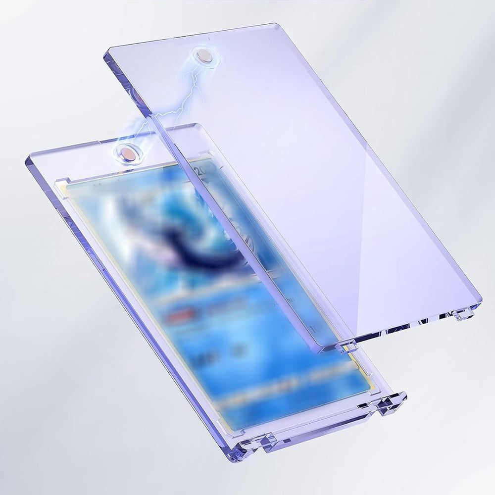 5 PCS Plastic Trading Card Holders Clear Protector Cases for Sports Game Cards