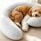 C-Shape Calming Pet Pillow Anxiety Relief Pet Sleeping Cushion for Cats & Small Dogs