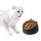 400ml Stainless Steel Tilted Pet Bowl Non-Slip Raised Feeder for Cats and Dogs