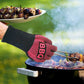 Pair of Heat-Resistant Grilling Silicone Gloves