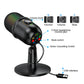 2Pcs USB Gaming Live Microphone with RGB Luminous