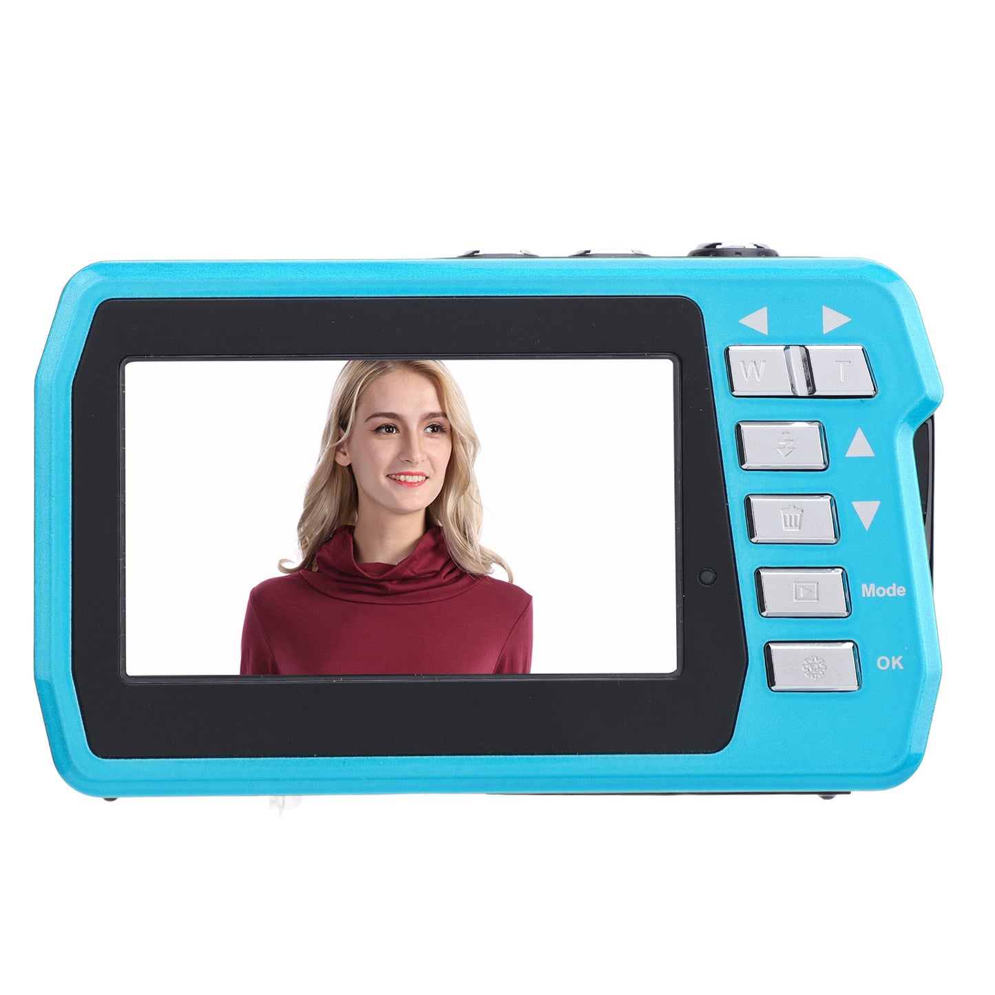 Underwater Camera 4K 56MP 16X Zoom Dual Screens 1700mAh Waterproof Digital Camera