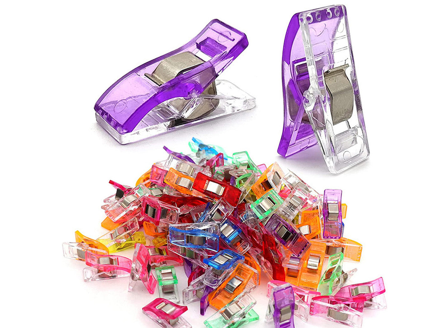 50Pcs Sewing Clips Quilting Clips Fabric Clips Assorted Colors Sewing Clips