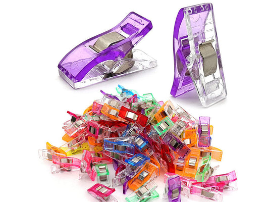 50Pcs Sewing Clips Quilting Clips Fabric Clips Assorted Colors Sewing Clips