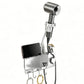 Adhesive Wall Mount Hair Dryer Holder with Phone Stand and Cord Organizer