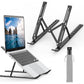 Foldable Portable Aluminum Laptop Tablet Stand with 6 Height Levels
