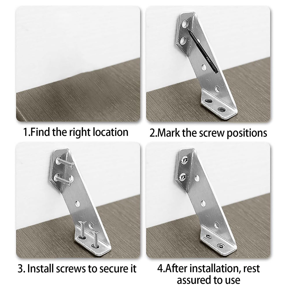 20Pcs Stainless Steel Universal Furniture Corner Connector Bracket