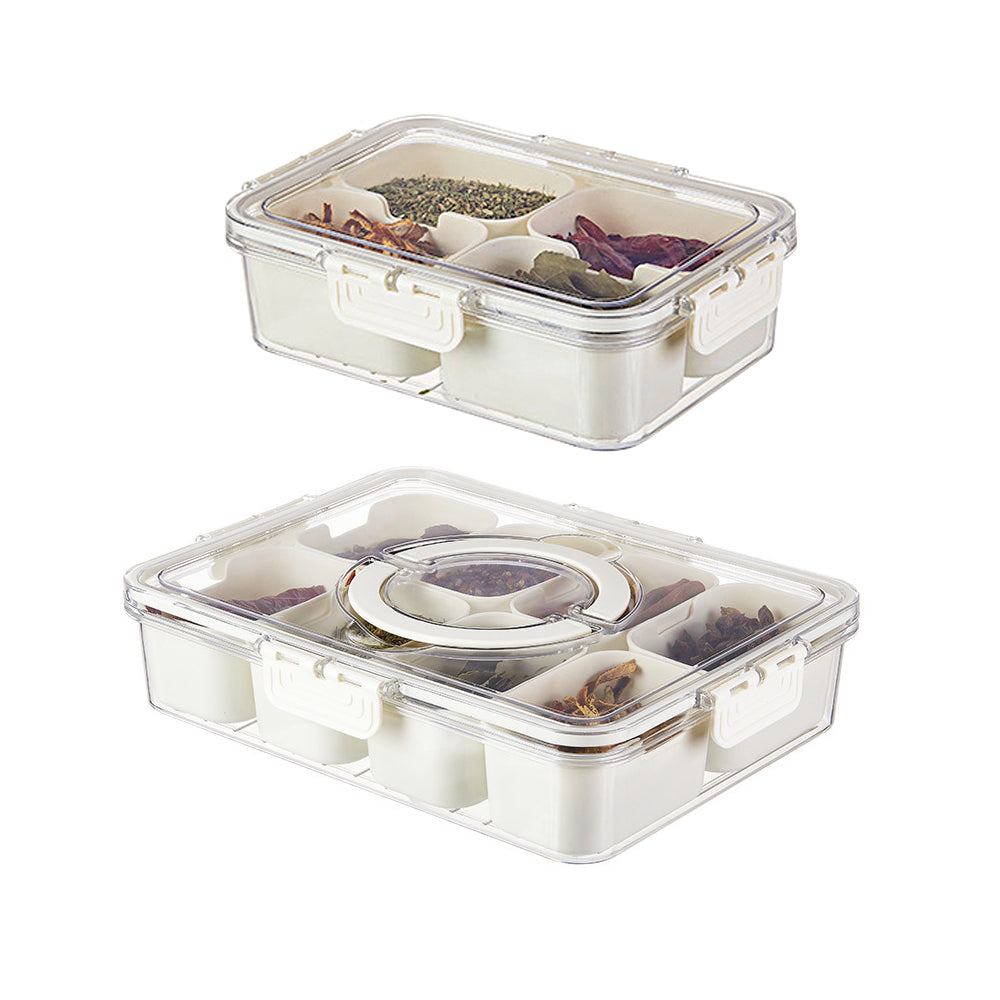 Divided Serving Tray with Lid