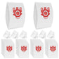 12 Pack 3D Airclean Dust Bags Vacuum Cleaner Bags Compatible With Miele FJM
