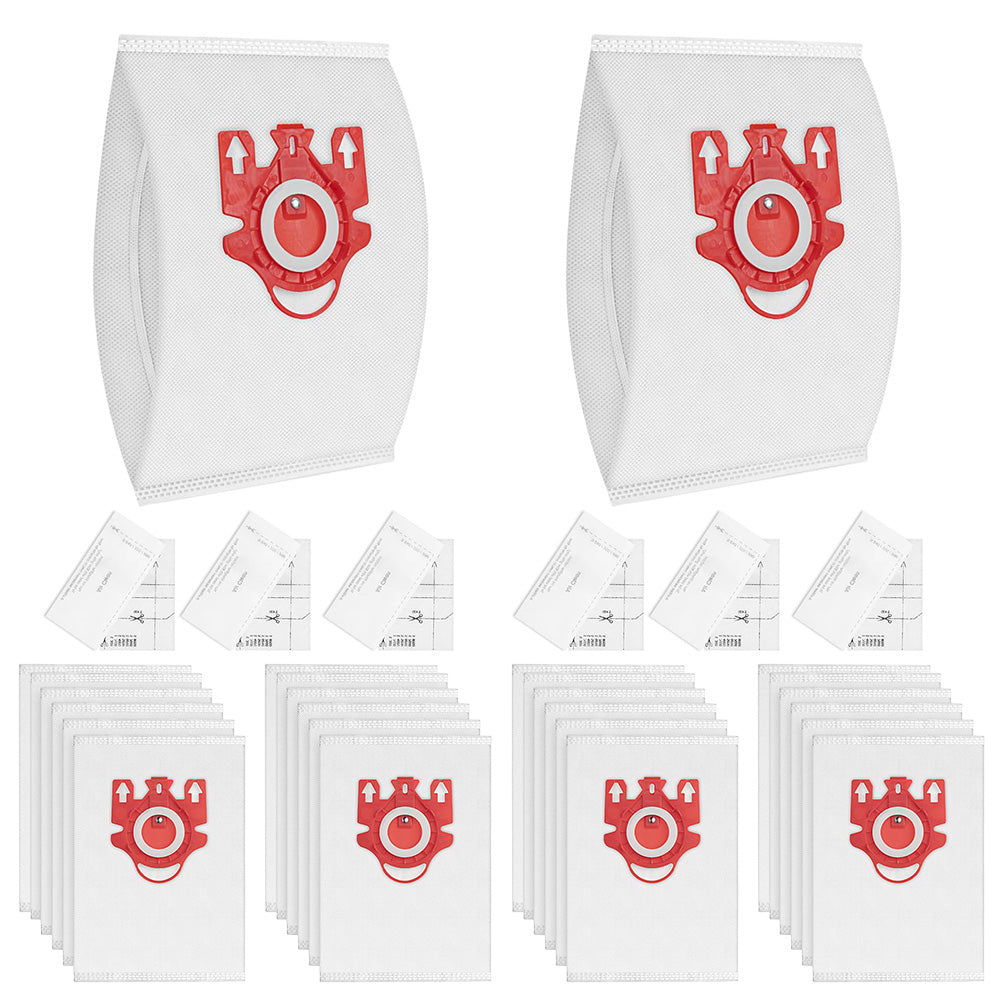 12 Pack 3D Airclean Dust Bags Vacuum Cleaner Bags Compatible With Miele FJM