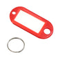 100Pcs Plastic Key Ring Name Tags Keychain Luggage Color ID Labels