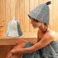 2 Pack Felt Sauna Hat Heat Insulation Sauna Cap for Men Women