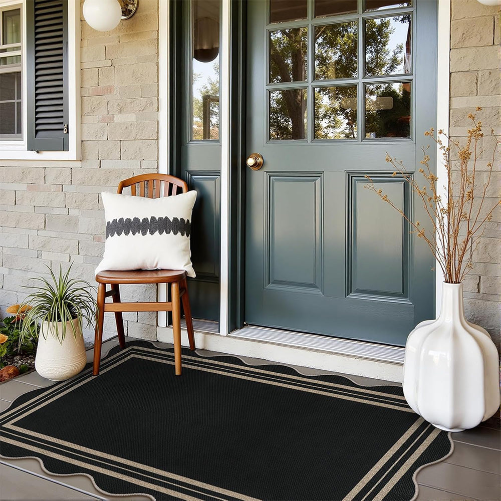 Vintage Low Pile Rug Washable Mat for Living Room Bedroom-Style 2