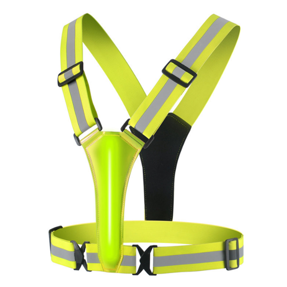Rechargeable LED Reflective Vest for Running Cycling Walking Horse Riding