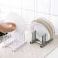 2Pcs Lid Rack Stand Plates Kitchen Pot Storage Rest Shelf Organiser Pan Holder