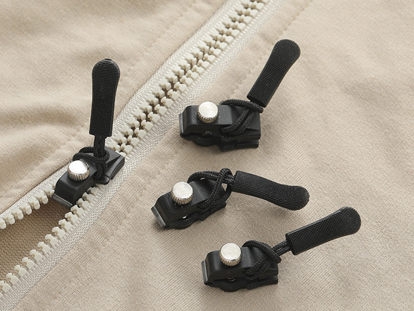 45Pcs Universal Zipper Repair Kit Detachable Slider Replacement Quick Fix Zip Puller