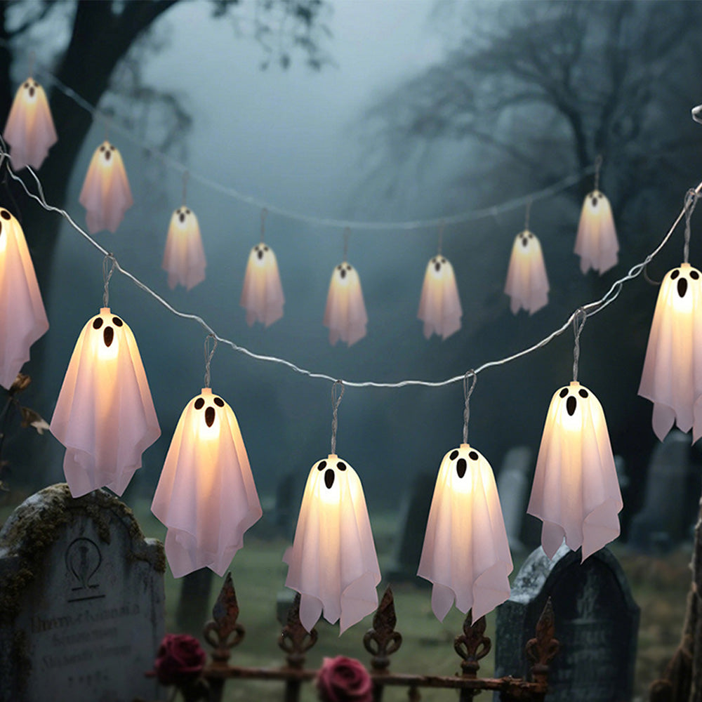 275cm Halloween Warm White LED Hanging Light String with 8 Modes