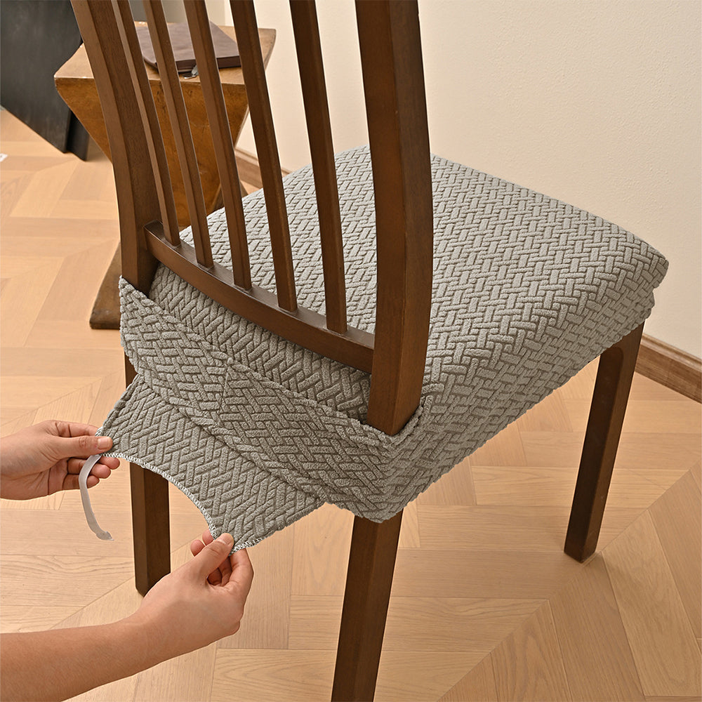 Stripe Lattice Double Elastic Stool Mask Chair Cover